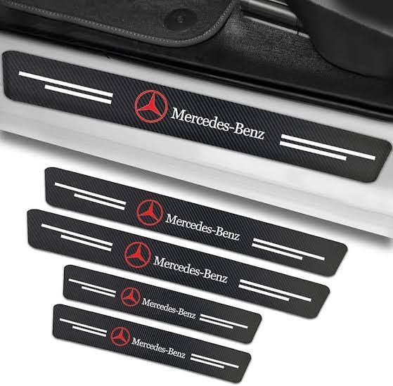 Protection de Seuil de Porte Voiture 4 PCS