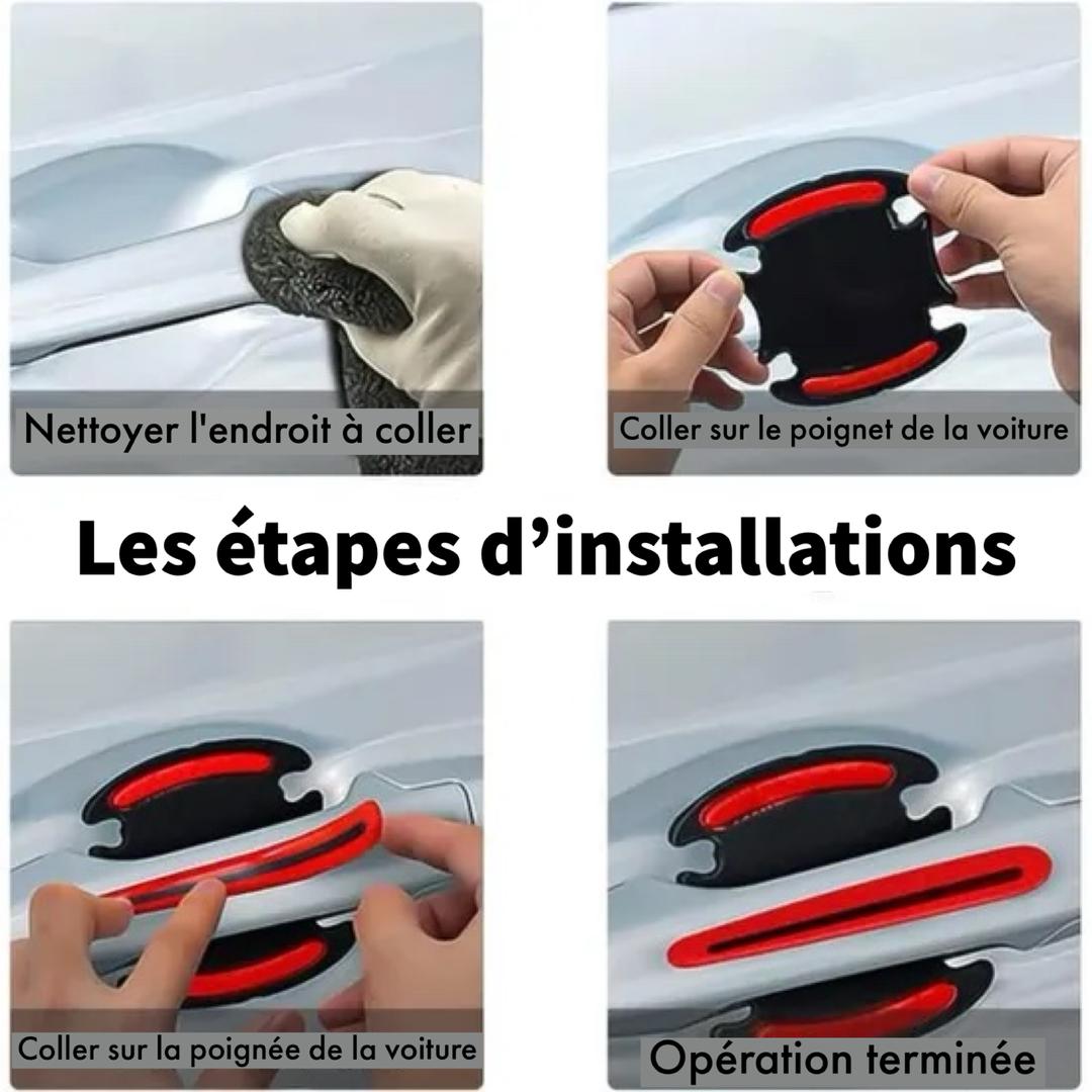 Protection poignée voiture - Réfléchissante