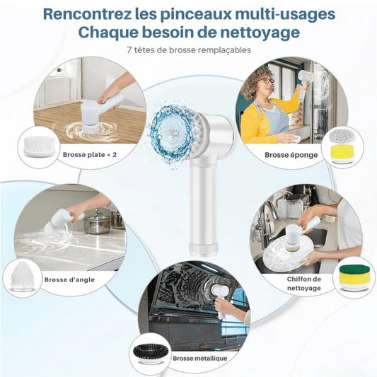 Brosse de Nettoyage Sans Fil Multi-usage 5 en 1