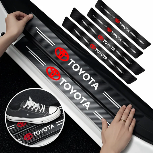 Protection de Seuil de Porte Voiture 4 PCS