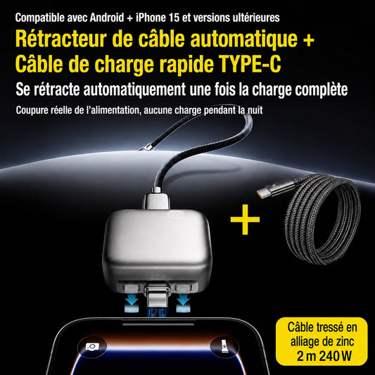 Chargeur Intelligent 140W — Auto-Déconnexion