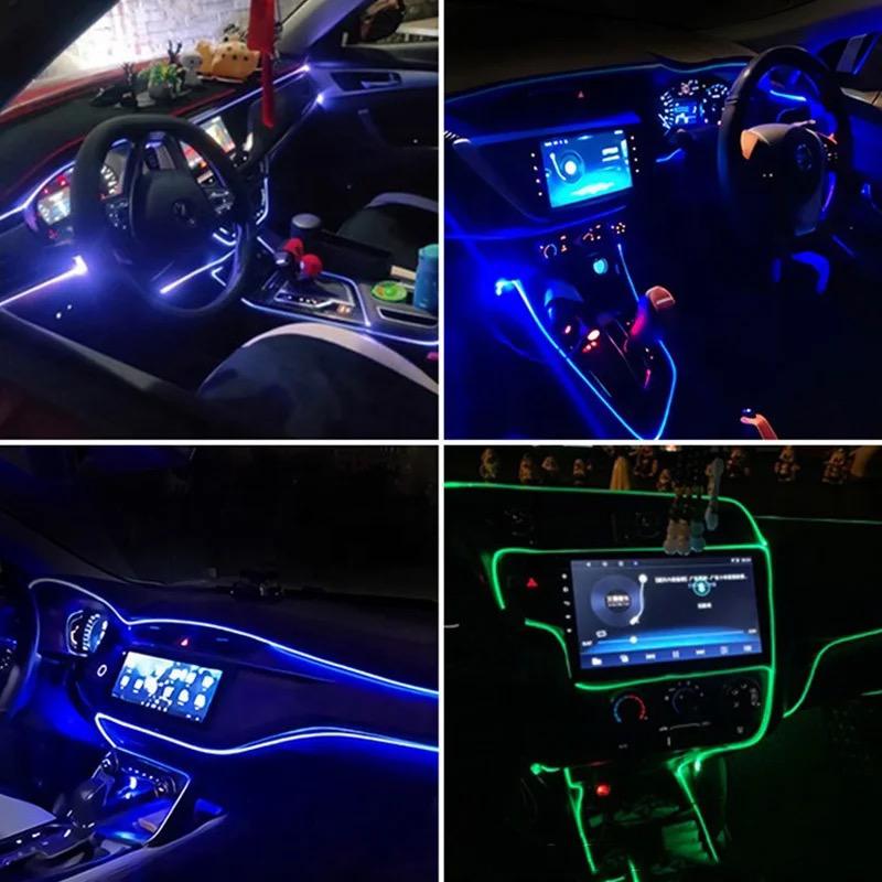 Bande LED d'ambiance tableau de bord voiture